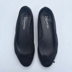 Repetto Lili Leather Flats "Noir" Black - Size 39 EU/Size 8 US